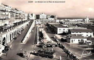 Alger - Rampes vers la Place du Gouvernement